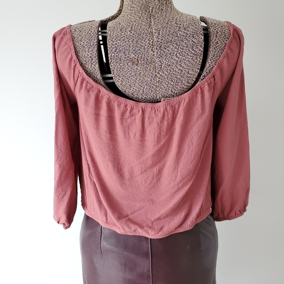Tobi dusty pink faux wrap top XL - Picture 5 of 10